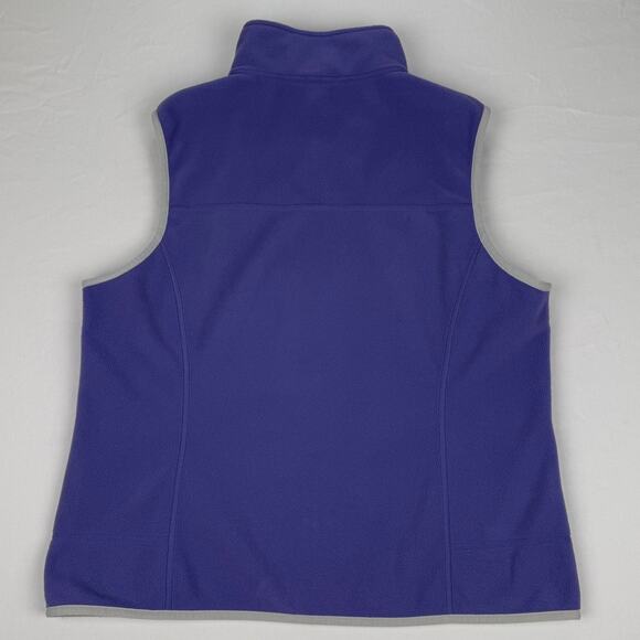 L.L.Bean Purple Fleece Full Zip Vest Lightweight Polartec Outdoor Hiking Women M - Picture 5 of 14